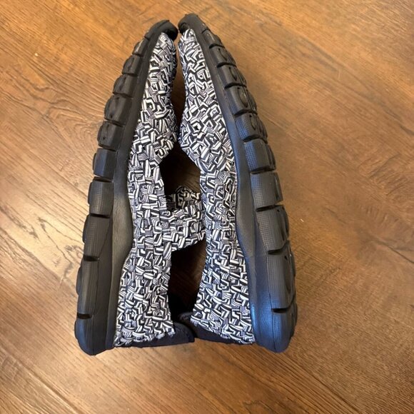 Bernie Mev Comfi Womens Black & White Woven Slip-On Sandals - Size 39 EU - Picture 5 of 7